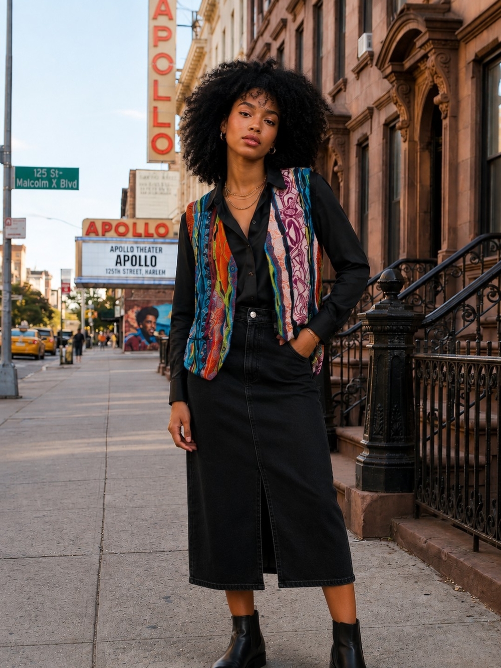 COOGI Multicolor Patchwork Vest